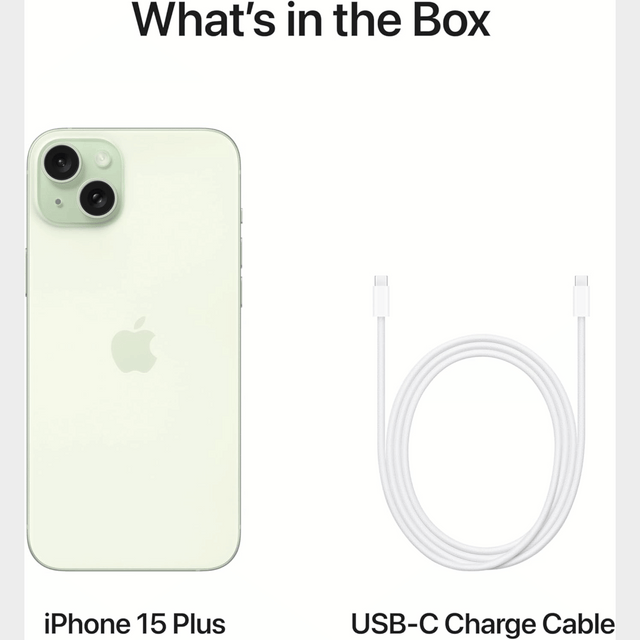 Apple iPhone 15 Plus – 6.7", 128GB ROM, 8GB RAM, 48MP, 4383mAh – Green (UK Used)