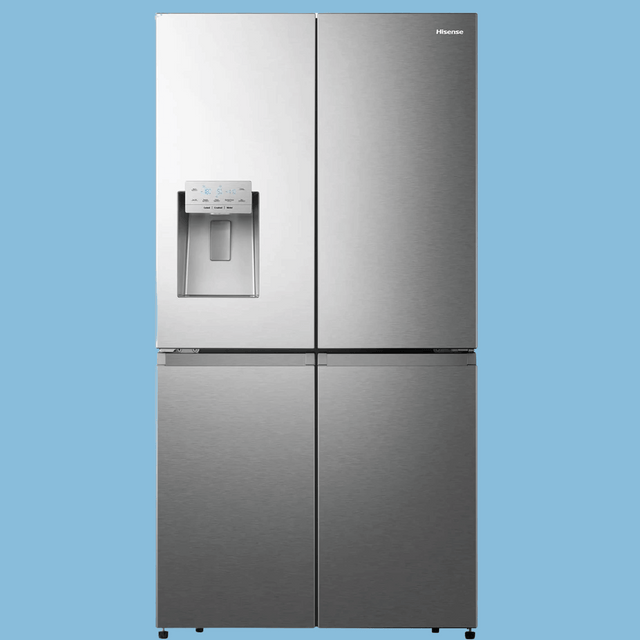Hisense 720-Litre French Door Side by Side Fridge RC-72WC4SW1; With Ice & Water Dispenser, Frost Free Refrigerator – Silver