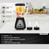 Geepas 3-in-1 Blender 600W GSB44034N
