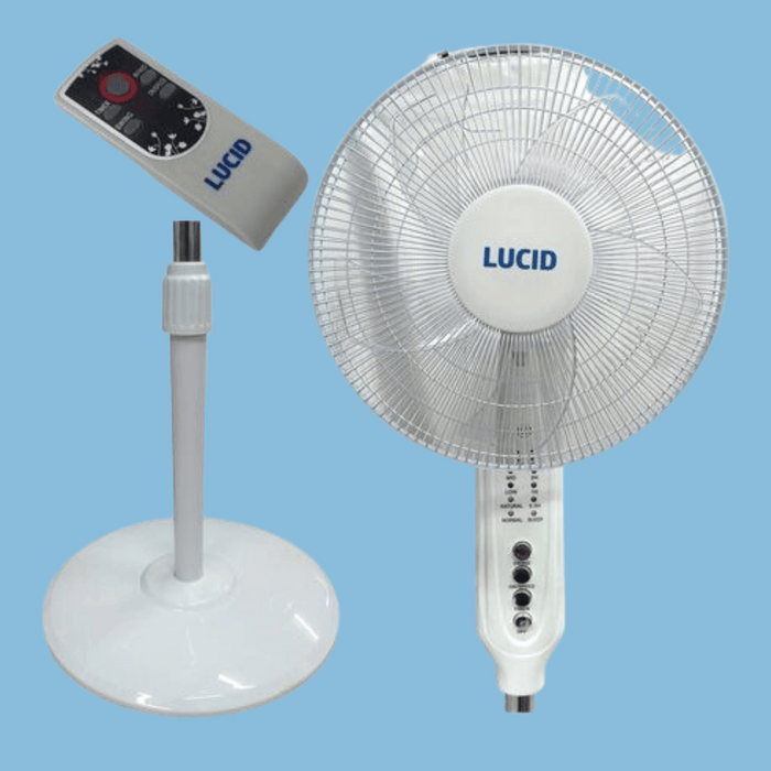 Lucid 16" Stand Fan, 5 Blades with Remote - FS40-1102R