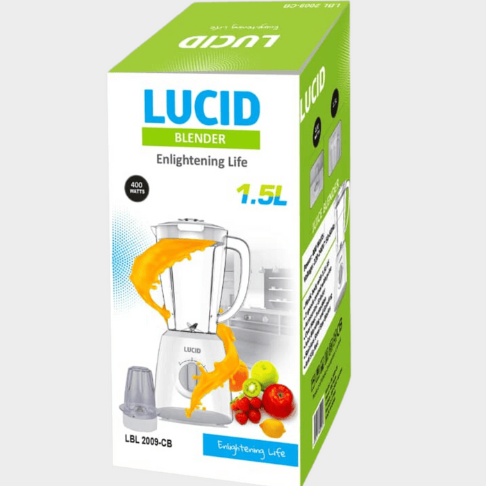 Lucid 400W Blender Jar + Grinder 2-in-1 - LBL2009