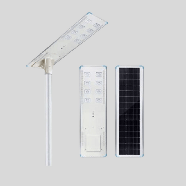 Felicity Solar Street Light P2-80W, 80W Mono Panel, 9600 lm, 400 Wh Li Battery, 3-Mode