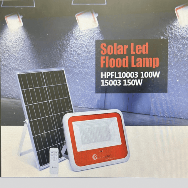 Felicity Solar Flood Light HPFL15003, 150W LED, 40 Ah Li Battery, IP66 Waterproof