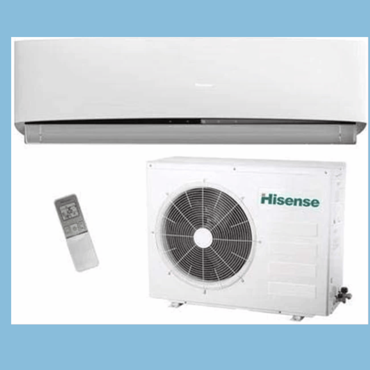Hisense 12000 BTU Wall Split Air Conditioner with fast cooling, R410A Gas, Low Noise, 3m of Copper Pipe- AS-12HR4SVETE2/CR4SVDTG01