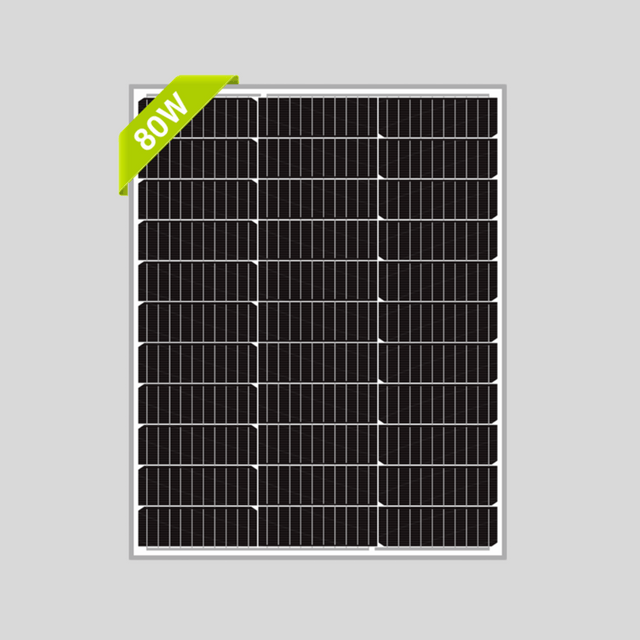 Top Solar 80 W A‑Class Monocrystalline Solar Panel – 12 V