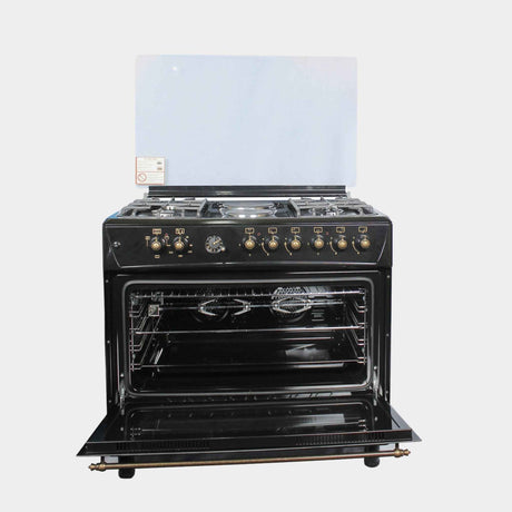 Blueflame rustic cooker FP942ERF – B 90cm X 60 cm black in color