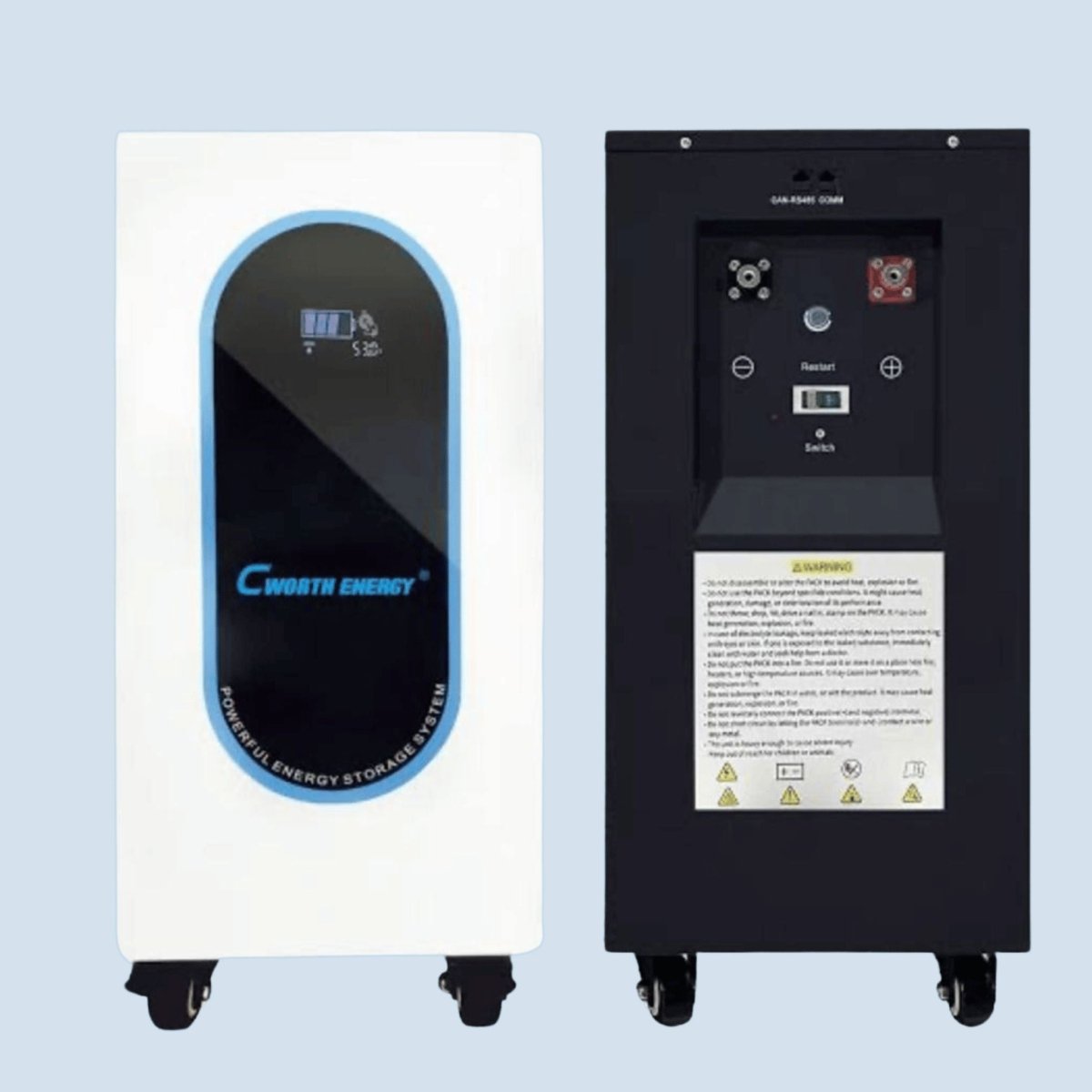 Cworth 15kWh 200Ah 48V Solar LiFePO₄ Lithium Battery, LBF-48300C