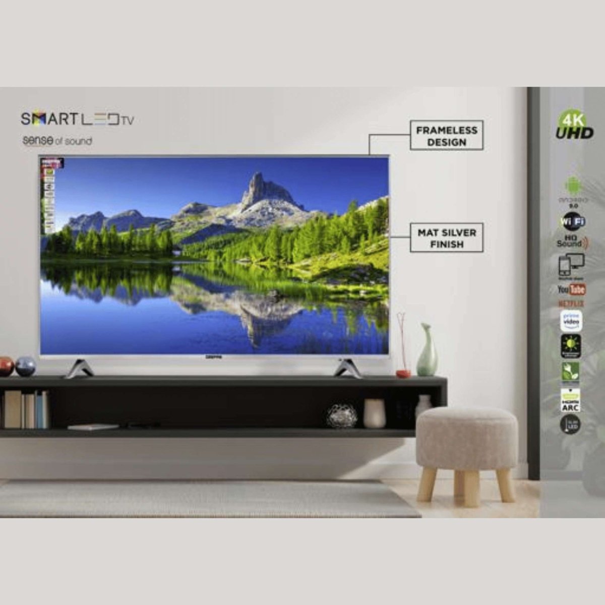 Geepas 65″ UHD Smart Android TV GLED6559