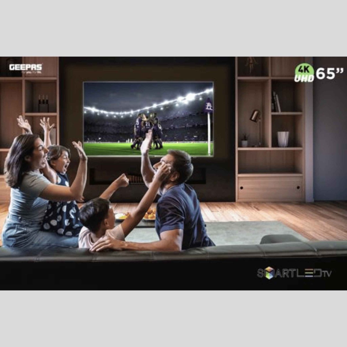 Geepas 65″ UHD Smart Android TV GLED6559