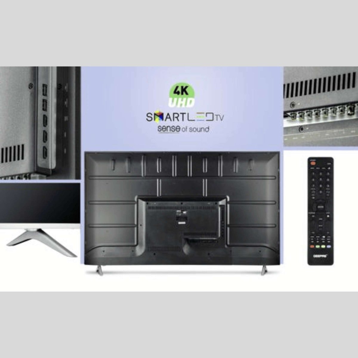 Geepas 65″ UHD Smart Android TV GLED6559