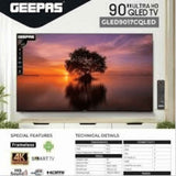 Geepas 90″ 4K QLED Android TV GLED9017CQLED
