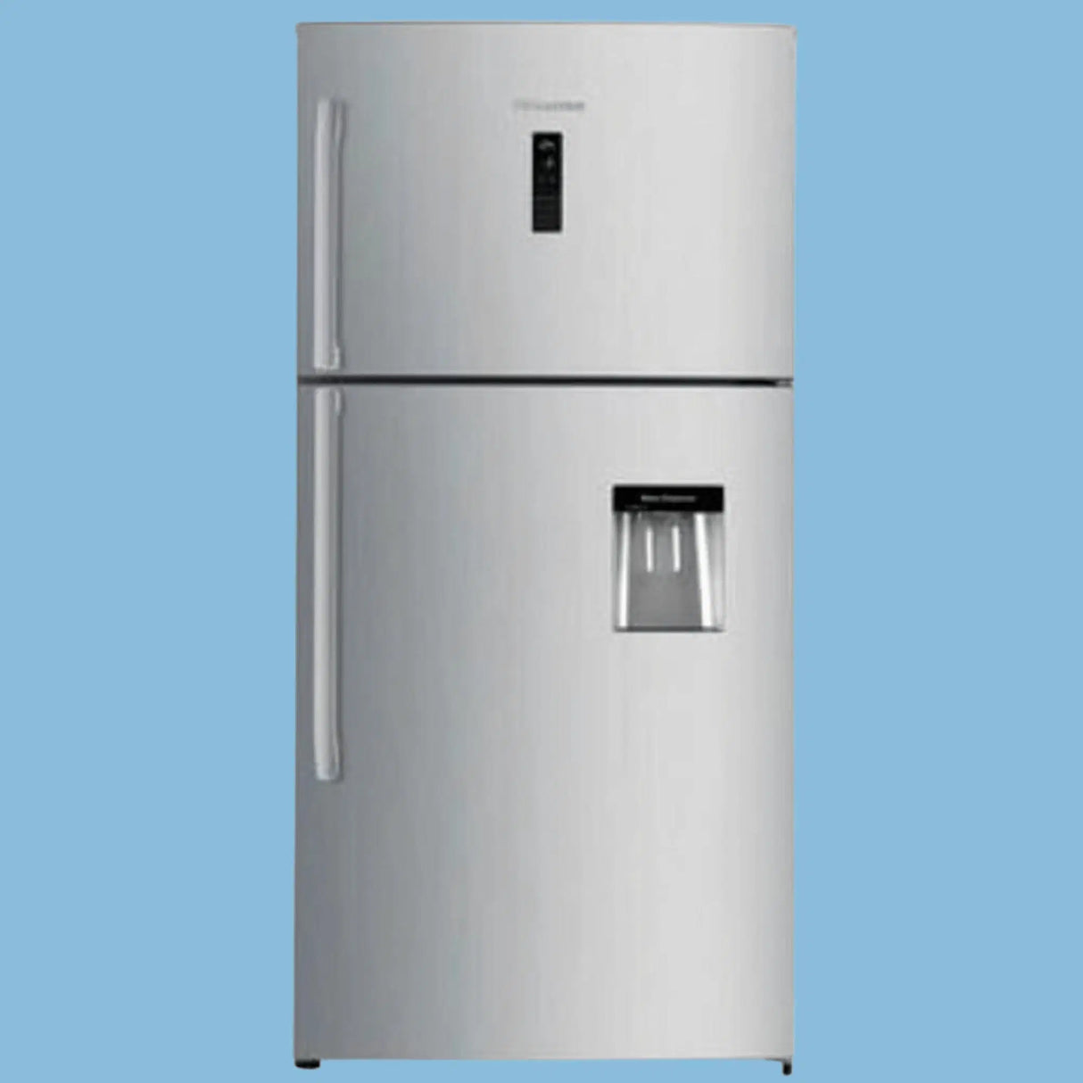 Hisense 419L Double Door Fridge, Water Dispenser – Silver