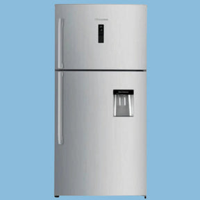 Hisense 419L Double Door Fridge, Water Dispenser – Silver
