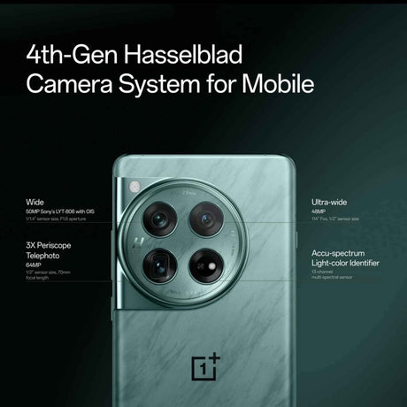 OnePlus 12 5G – 6.82", 16GB RAM, 512GB ROM, 50MP, 5400mAh – Black/Green