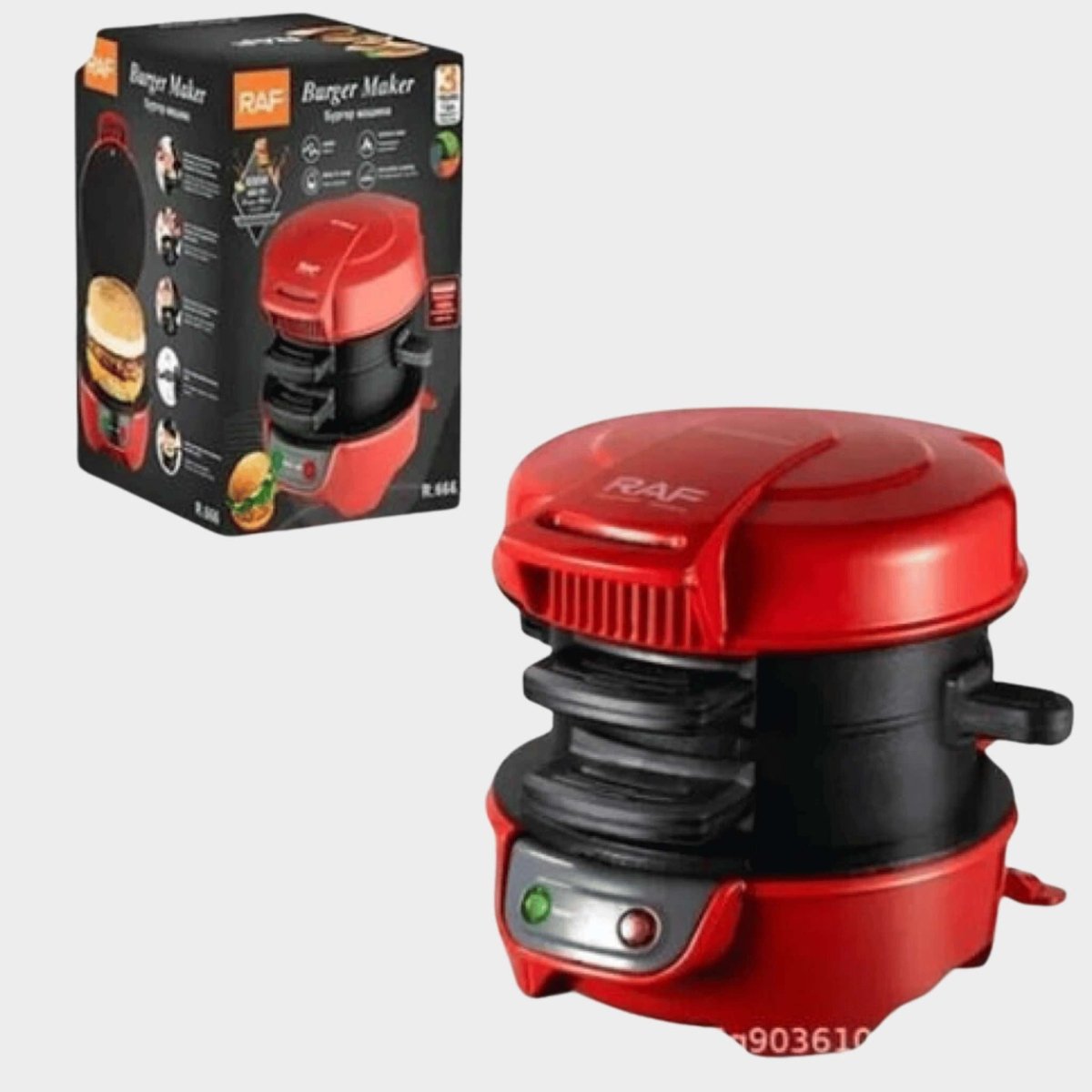 RAF 600W Burger Maker, Model R666