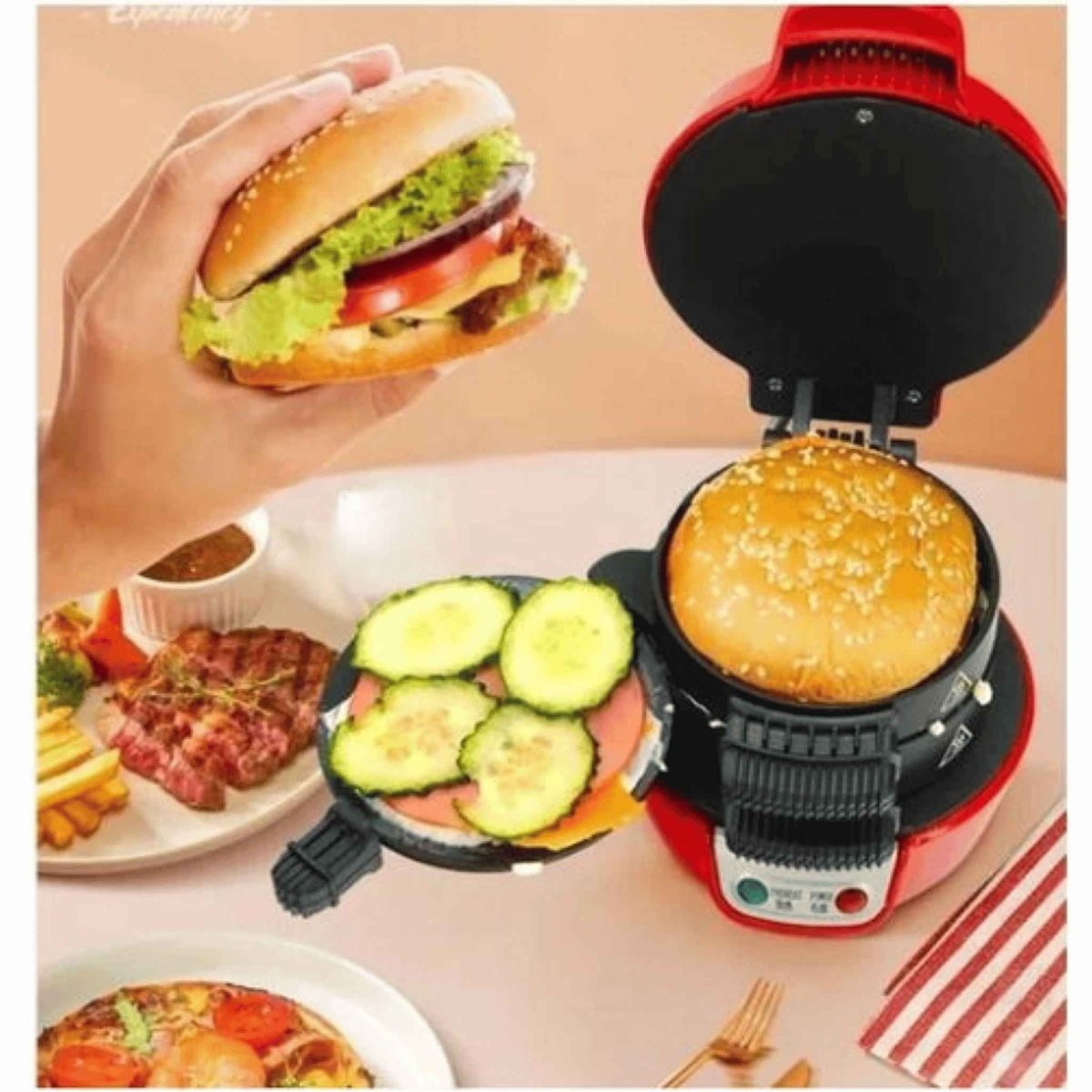 RAF 600W Burger Maker, Model R666