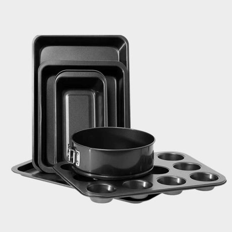 Royalford 6 PCS Bakeware Set – Carbon Steel, Oven Safe, Premium Non - Stick Coating, 0.4MM Thick, PFOA, PTFE, And BFA Free RFU 9089 - KWT Tech Mart