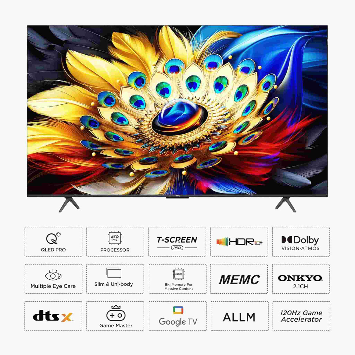 TCL 65" 4K Ultra HD QLED Smart TV - Immersive Viewing Experience - 65C655