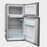 ADH 130 Liters Double Door Refrigerator – Silver - KWT Tech Mart