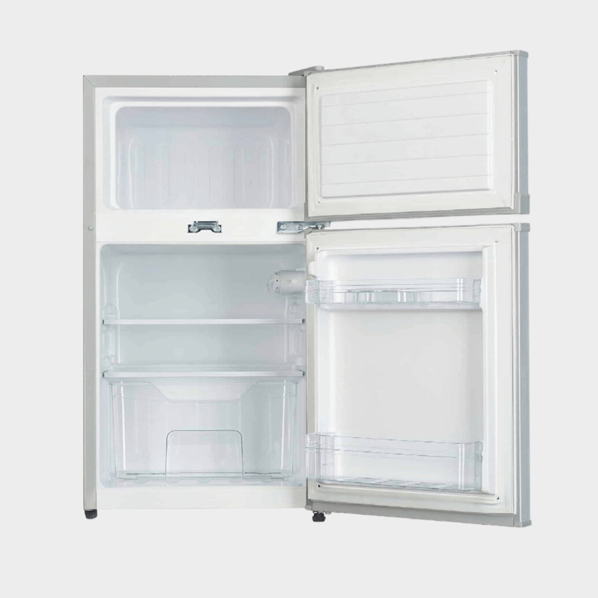 ADH 130 Liters Double Door Refrigerator – Silver - KWT Tech Mart