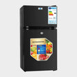 ADH 130Liters Double Door Refrigerator – Black
