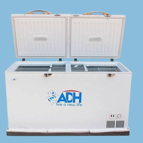 ADH 500L Chest Freezer Double Door – White - KWT Tech Mart
