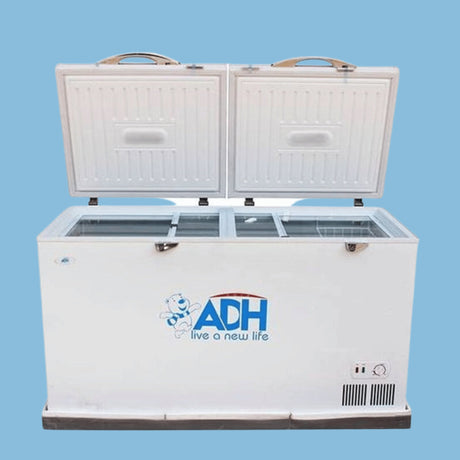 ADH 600L Deep Freezer, Double Door Chest Freezer – White - KWT Tech Mart