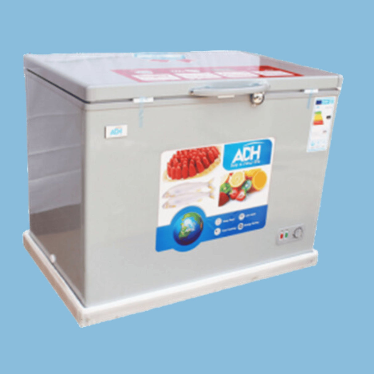 ADH 400L Chest Freezer, Deep Freezer BD-400 – Silver - KWT Tech Mart