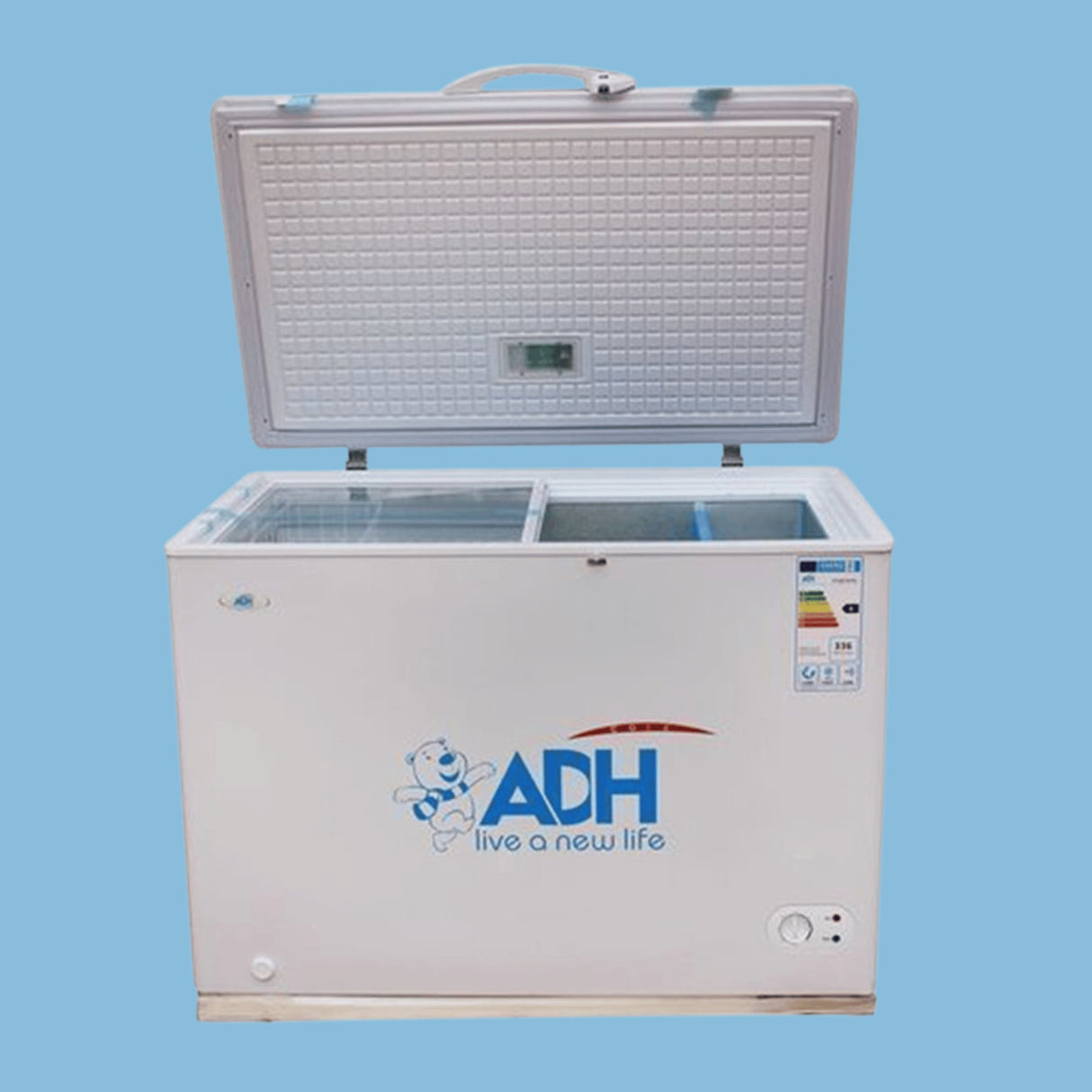ADH 400L Deep Freezer Single Door Chest Freezer BD-400 White - KWT Tech Mart