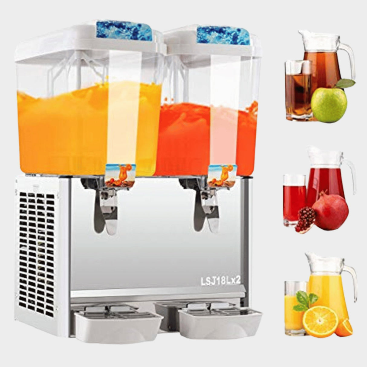 ADH Double tank commercial cold juice dispenser – 36Litres - KWT Tech Mart