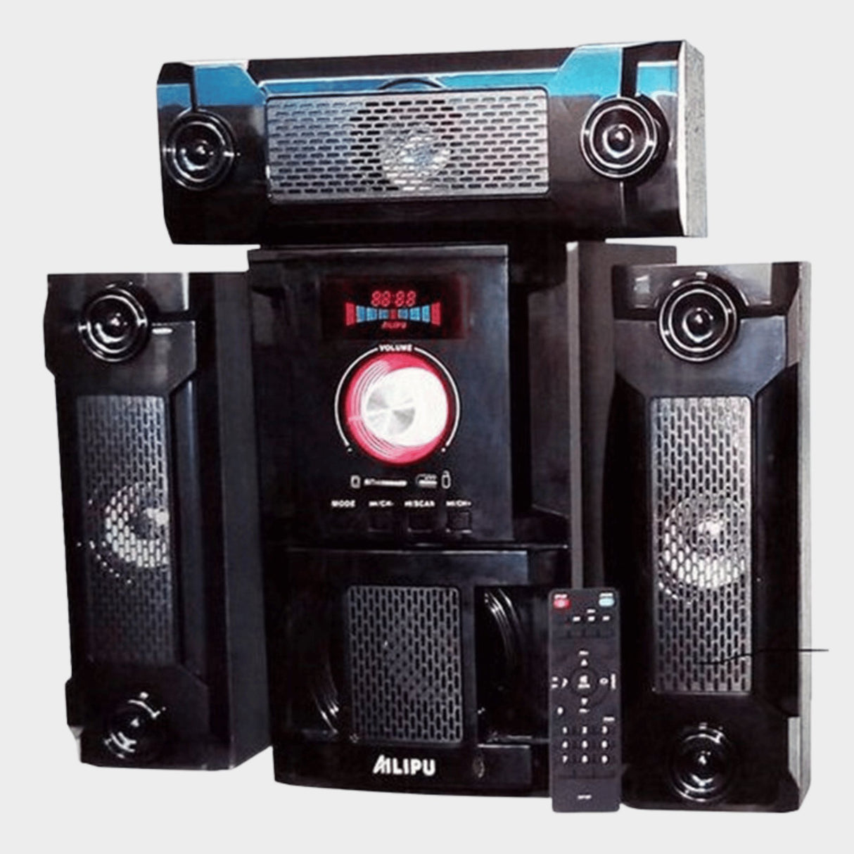 AILIPU 3.1Ch Proffesional Multimedia Bluetooth Speaker Black