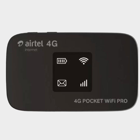 Airtel 4G Pocket Wifi MiFi Pro with free 20GB Data + Simcard  - KWT Tech Mart