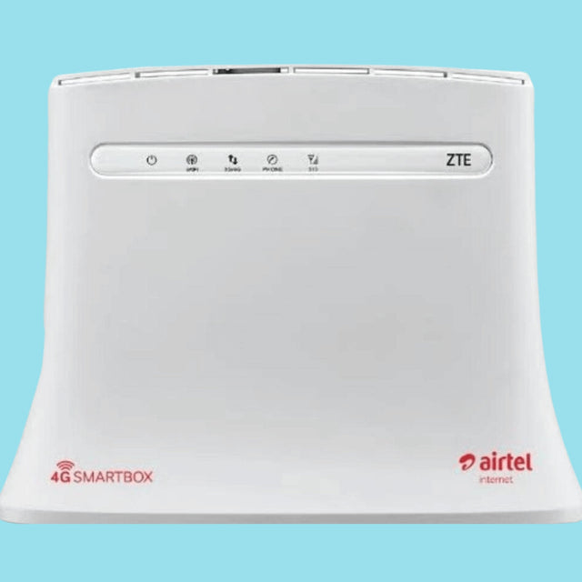 Airtel 4G Smartbox Router, MiFi, Wifi, Ethernet, Free Simcard, Free 51GB Data, - KWT Tech Mart