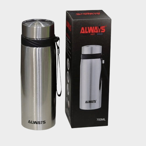 Always 700ml Flask Hot & Cold - Silver - KWT Tech Mart