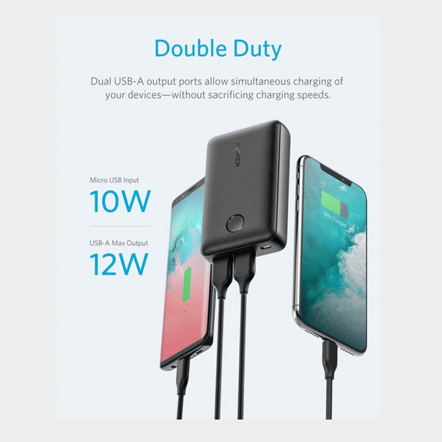 Anker PowerCore 10000mAh Power Bank – Black - KWT Tech Mart