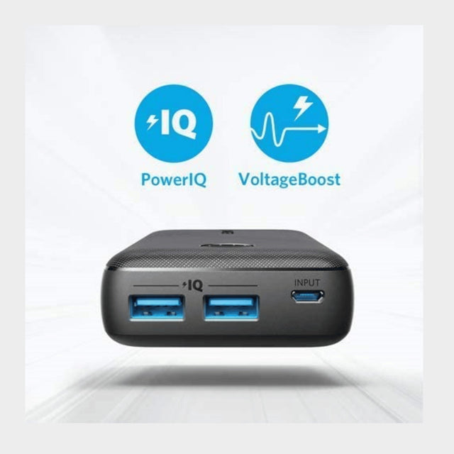 Anker PowerCore 10000mAh Power Bank – Black - KWT Tech Mart