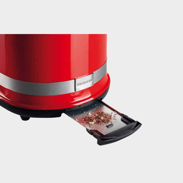 Ariete Stainless Steel Moderna 2 Slice Toaster, 0149R - Red - KWT Tech Mart