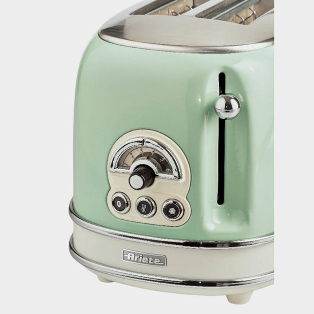 Ariete Retro Style 2 Slice Toaster, 0155 - Green - KWT Tech Mart