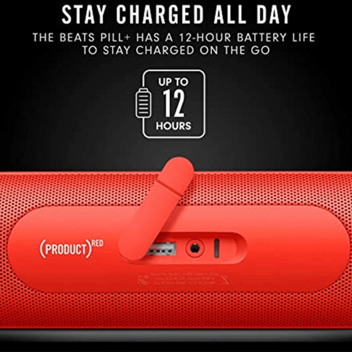 Beats Pill+ Portable Wireless Speaker, Stereo Bluetooth– Red - KWT Tech Mart