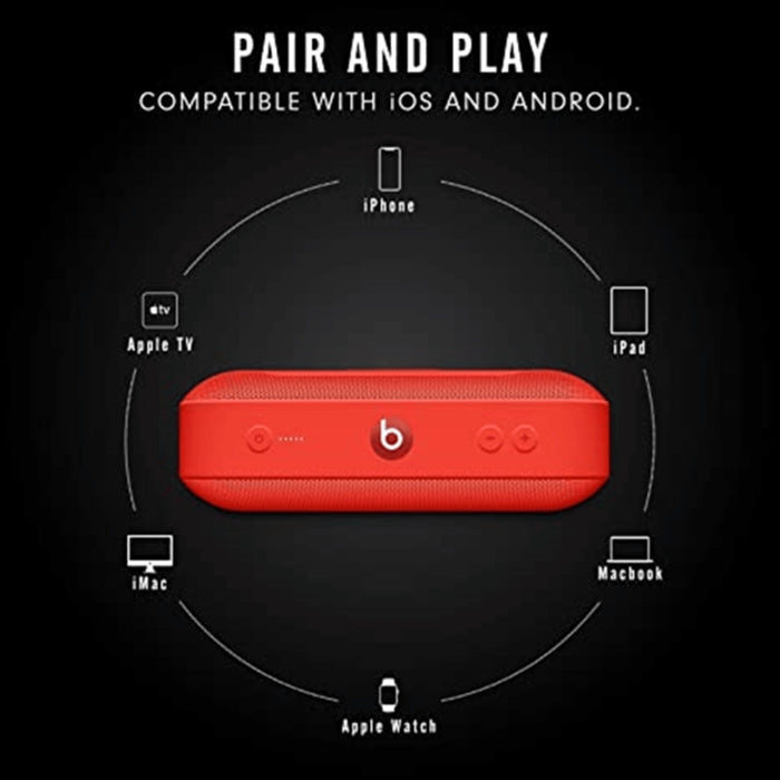 Beats Pill+ Portable Wireless Speaker, Stereo Bluetooth– Red - KWT Tech Mart