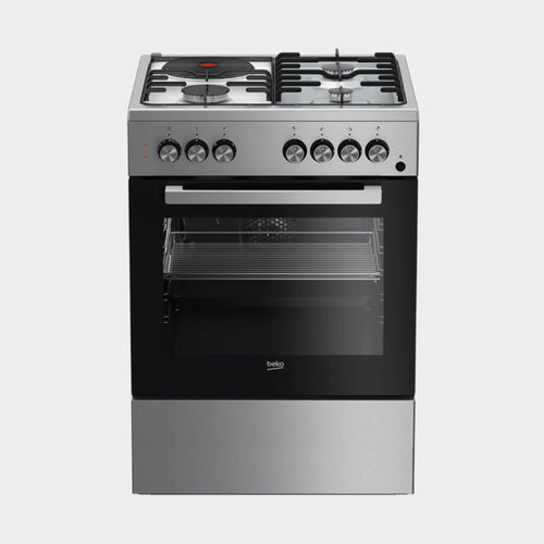 Beko Freestanding Cooker, Fan assisted oven 60cm FSET63110DX - KWT Tech Mart