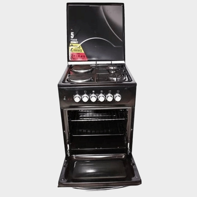 Besto Two Gas + Two Electric Upright Oven 50x50cm - Black - KWT Tech Mart