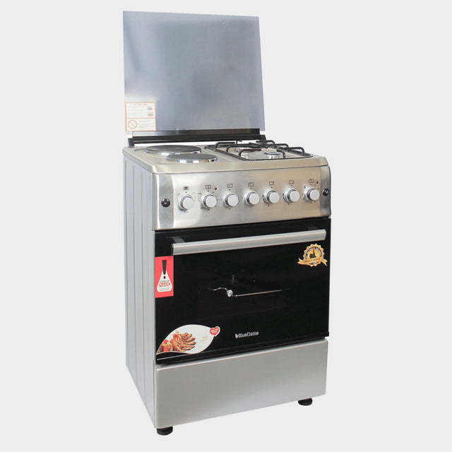 Blue Flame 60x60cm 2Gas + 2Electric Cooker +Oven S6022ERF–IP - KWT Tech Mart