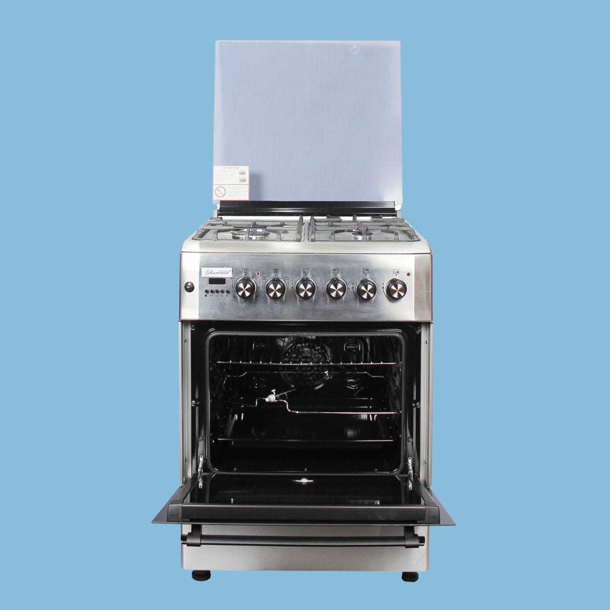 Blue flame 3 Gas Burner +1 Electric Cooker, 60x60cm D6031E - KWT Tech Mart