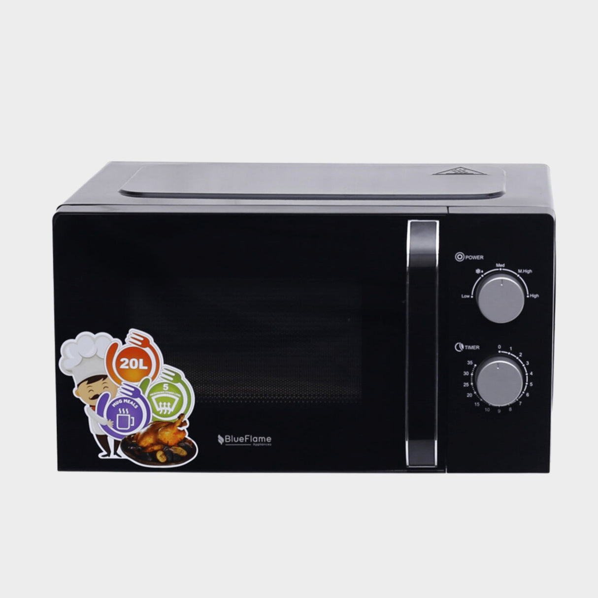 Blueflame 20 Litre Microwave Oven – Black - KWT Tech Mart