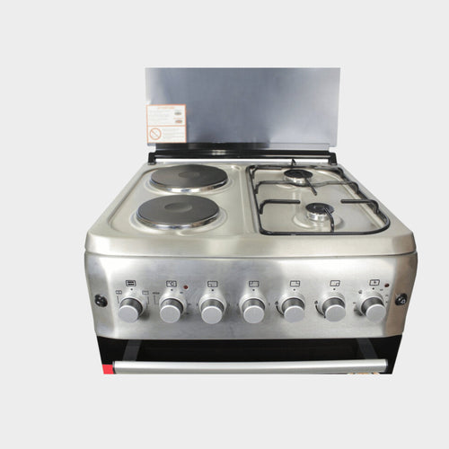 BlueFlame 60x60cm 2 Gas Burners, 2 Electric Plates, and Oven - KWT Tech Mart