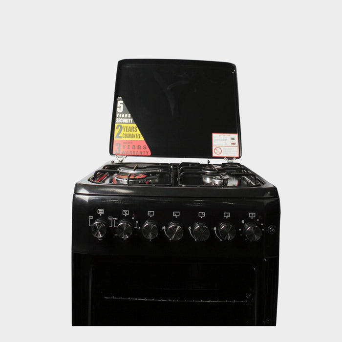 BlueFlame Cooker S6031EP-BC 60x60cm 3 Gas, 1 Electric Plate - KWT Tech Mart