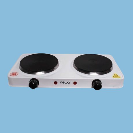 Blueflame Cooktop Hob with Double Hot Plate, NWL- 248, White - KWT Tech Mart