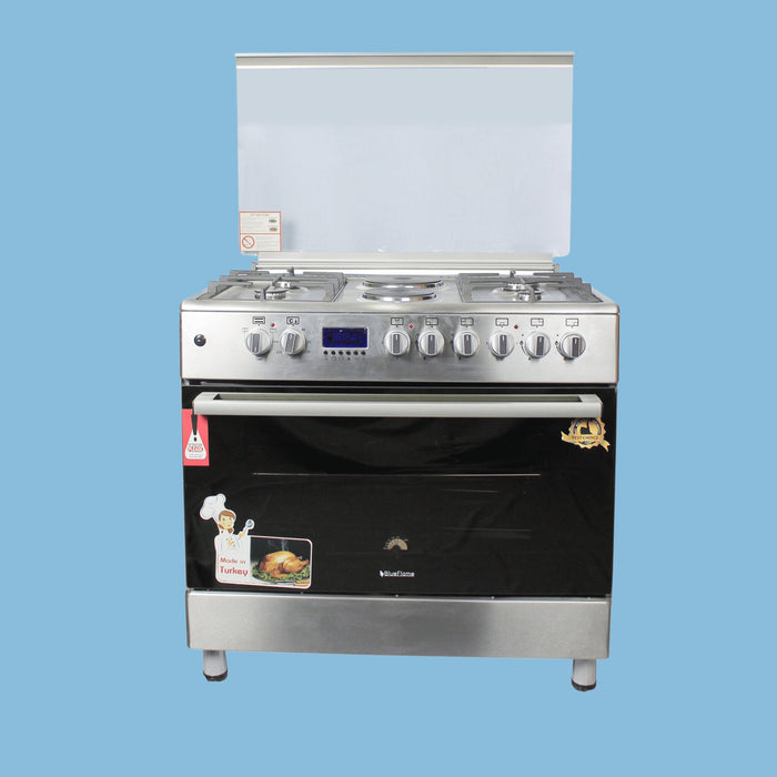 Blueflame diamond cooker E9042ERF 90*60cm Inox- Stainless steel