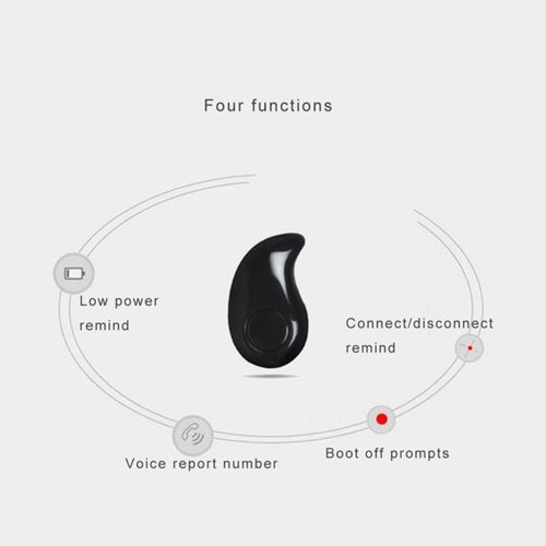 Bluetooth Mini S530 Hands-Free Single Earbud – Black - KWT Tech Mart